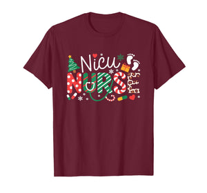 NICU Nurse Christmas Neonatal ICU Nursing Xmas Party T-Shirt