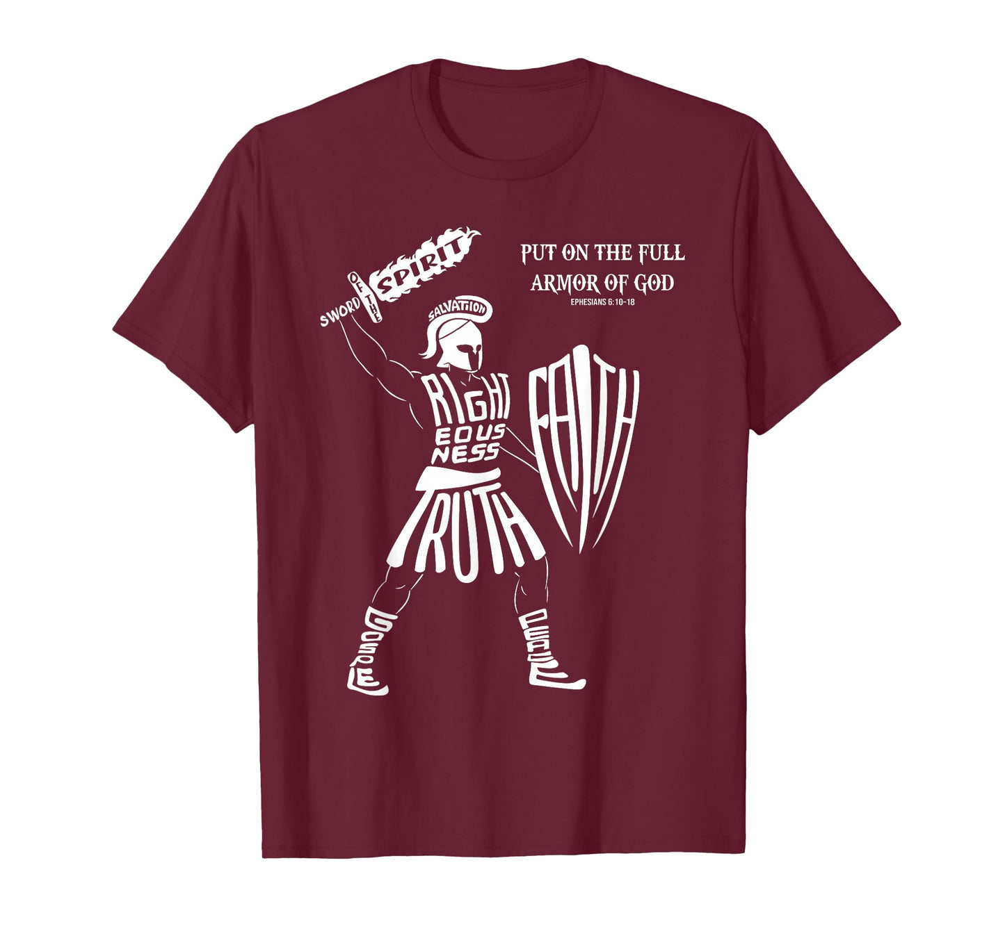 Full Armor of God Men Women Kids Christian Bible Verse T-Shirt