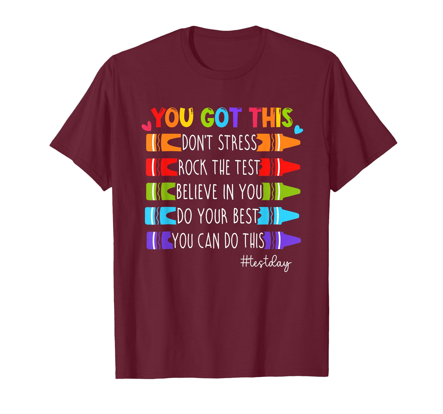 You Got This Don't Stress Rock The Test Test Day Teacher Kid T-Shirt