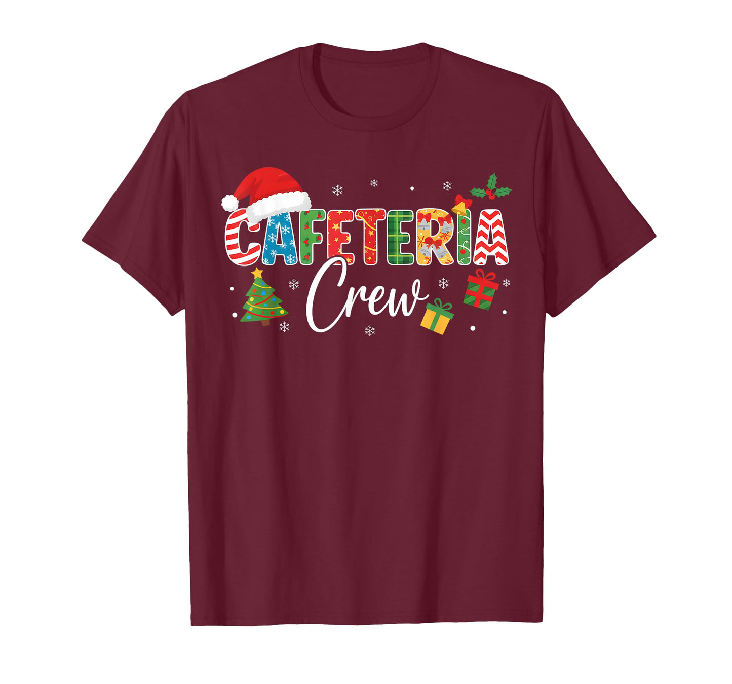 Cafeteria Crew Christmas Holiday School Staff Food Service T-Shirt