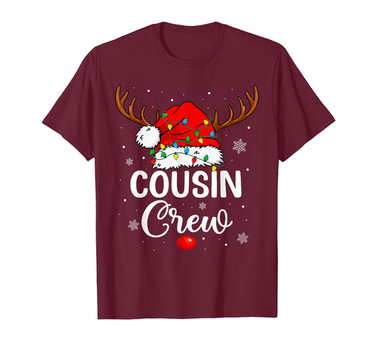 Cousin Crew Christmas Pajamas for Men Kids Women Grandkids T-Shirt