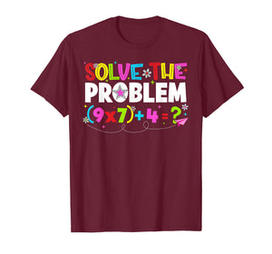 Solve The Problem Funny 67 Six Seven Meme Boy Girl Teacher T-Shirt