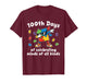 Autism 100 Days of School Teacher Dab Art for Men Women Kids T-Shirt