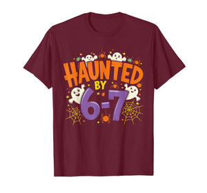 Haunted by 67 Funny Six Seven Meme Spooky Ghost Halloween T-Shirt