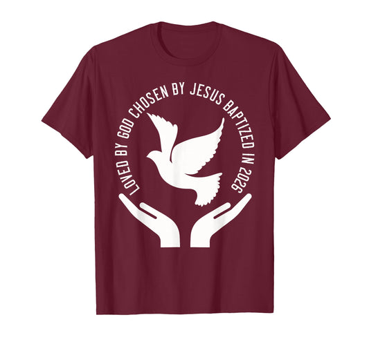 Baptized 2026 Holy Spirit Dove Christian Baptism T-Shirt