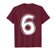 Number 6 Six Seven 6 7 Meme 67 Funny 6th Birthday 6 Years T-Shirt
