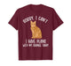 Plans with My Orange Tabby Cat Owner Orange Tabby Cat Lover T-Shirt