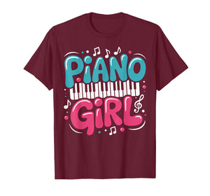 Girl Piano Player Daughter Piano T-Shirt