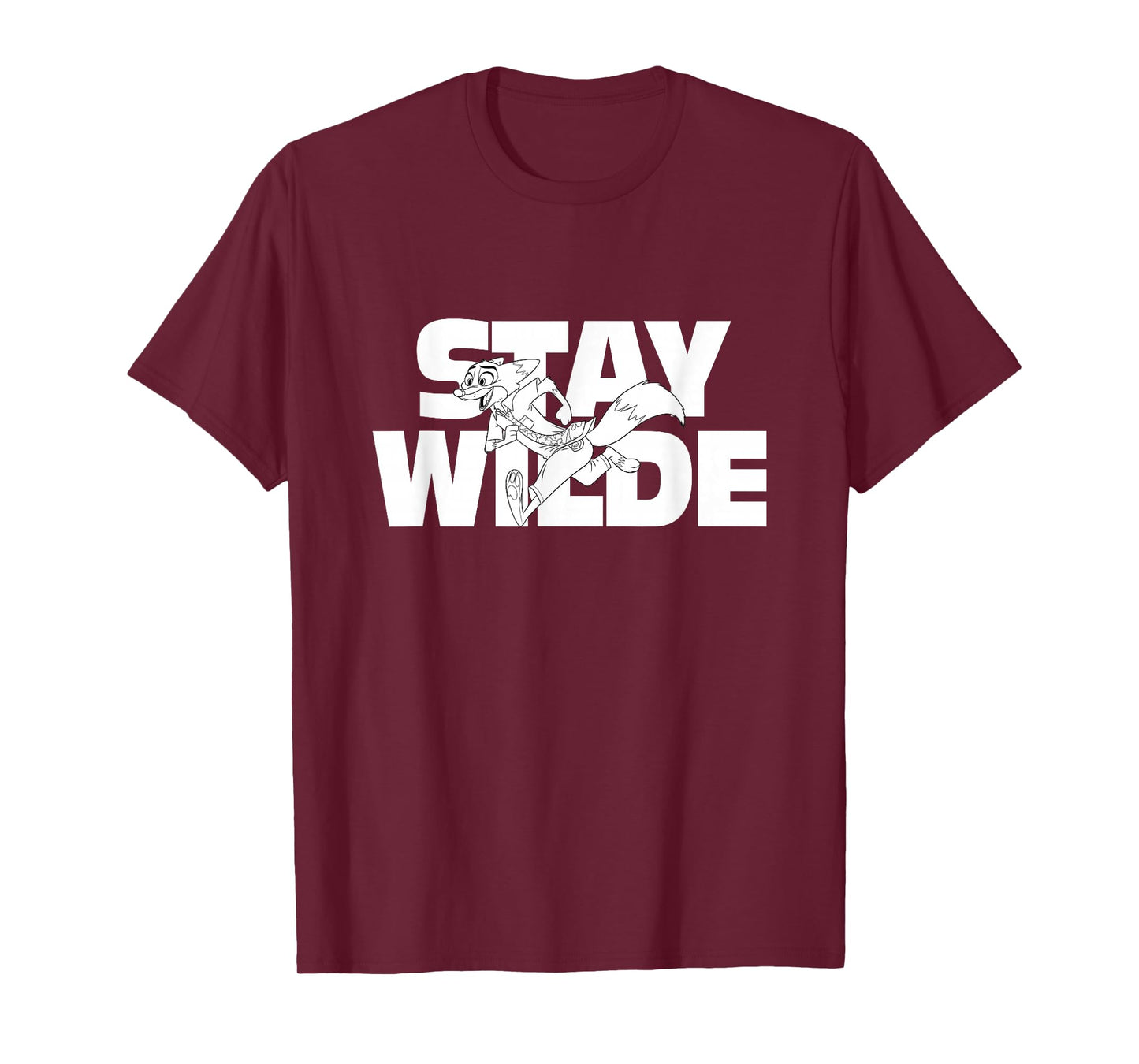 Disney Zootopia 2 Stay Wilde Nick Running Chest Logo T-Shirt