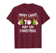 Most Likely to Nap On Christmas Funny Family Matching Pajama T-Shirt