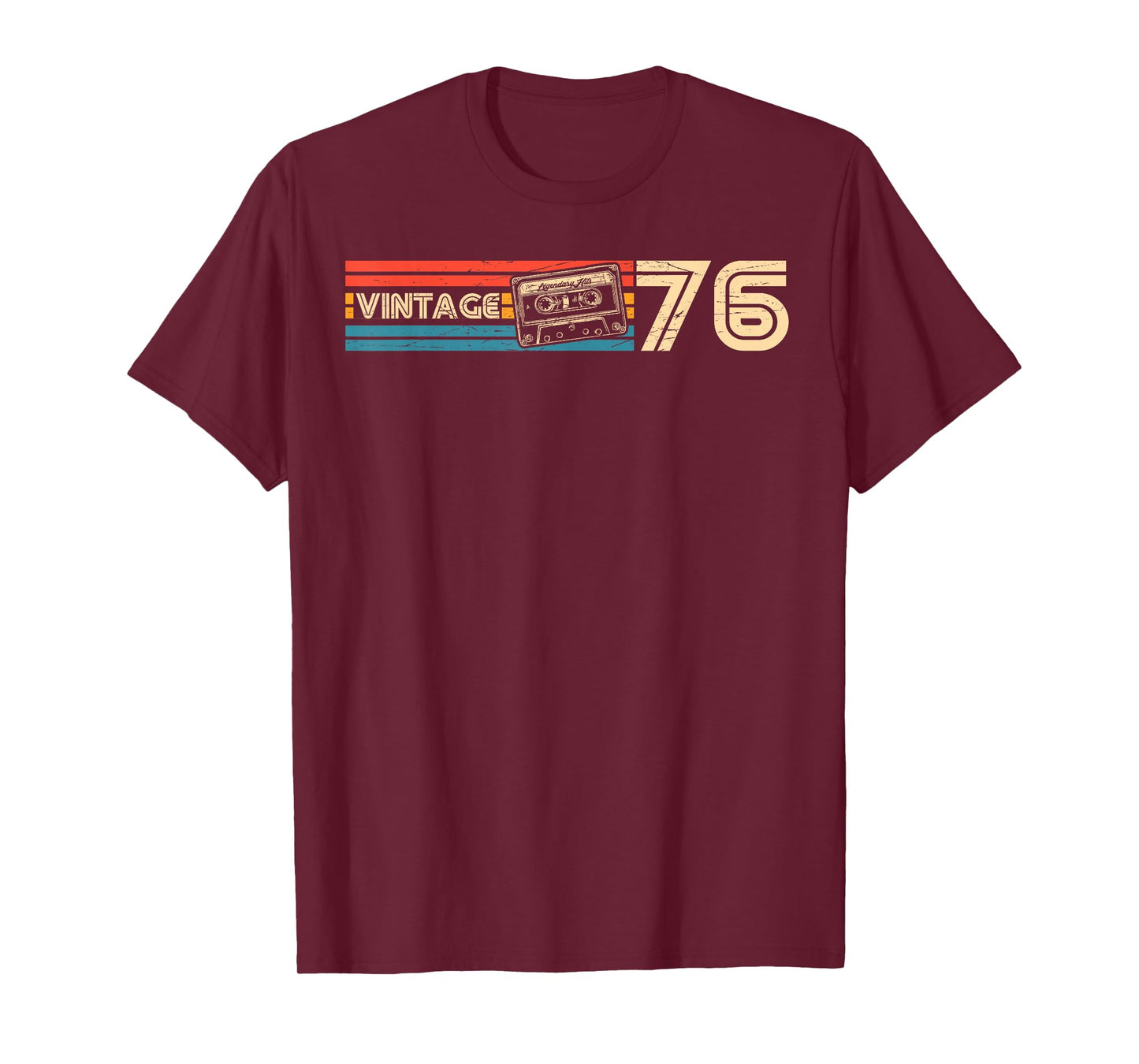 50th Birthday Retro Vintage 1976 Men Women T-Shirt