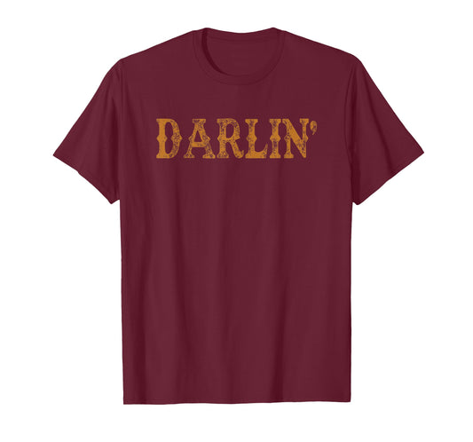 Darlin’ Western Graphic Distressed Vintage Cowgirl Country T-Shirt