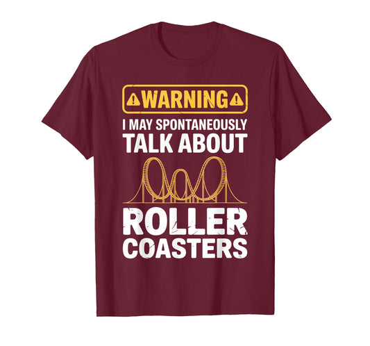Roller Coaster Art for Men Women Roller Coaster Enthusiast T-Shirt