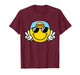 Yellow Smile Face Cute Checkered Peace Smiling Happy Face T-Shirt
