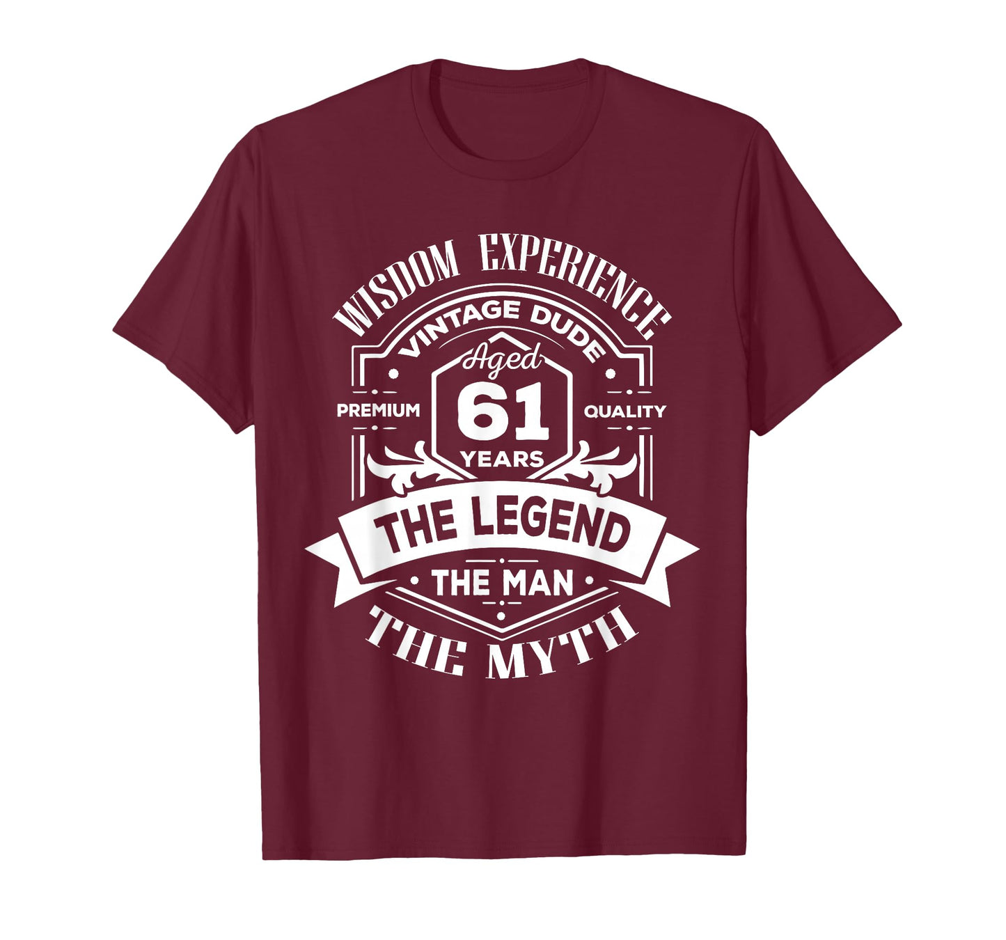 Vintage The Man Myth Legend 61 Birthday Tee for 61 Years Old T-Shirt