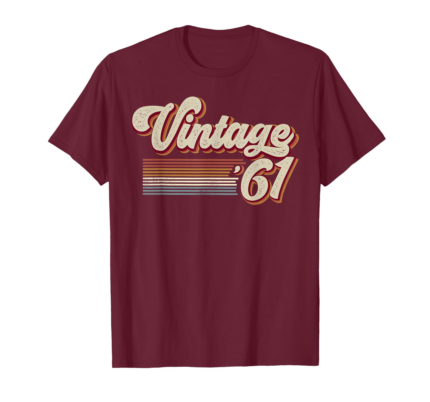 Vintage 1961 Retro Sunset Classic 65-Year-Old 65th Birthday T-Shirt