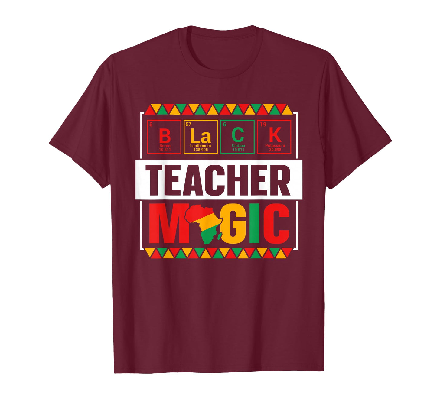 Black Teacher Magic Black History Month Teacher Mens Womens T-Shirt