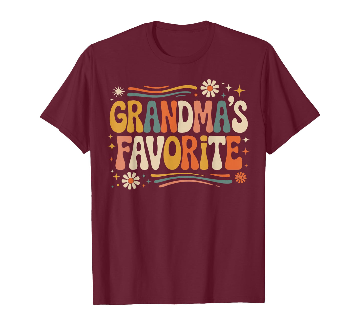 Grandmas Favorite Funny Grandparent Grandchild Vintage Humor T-Shirt