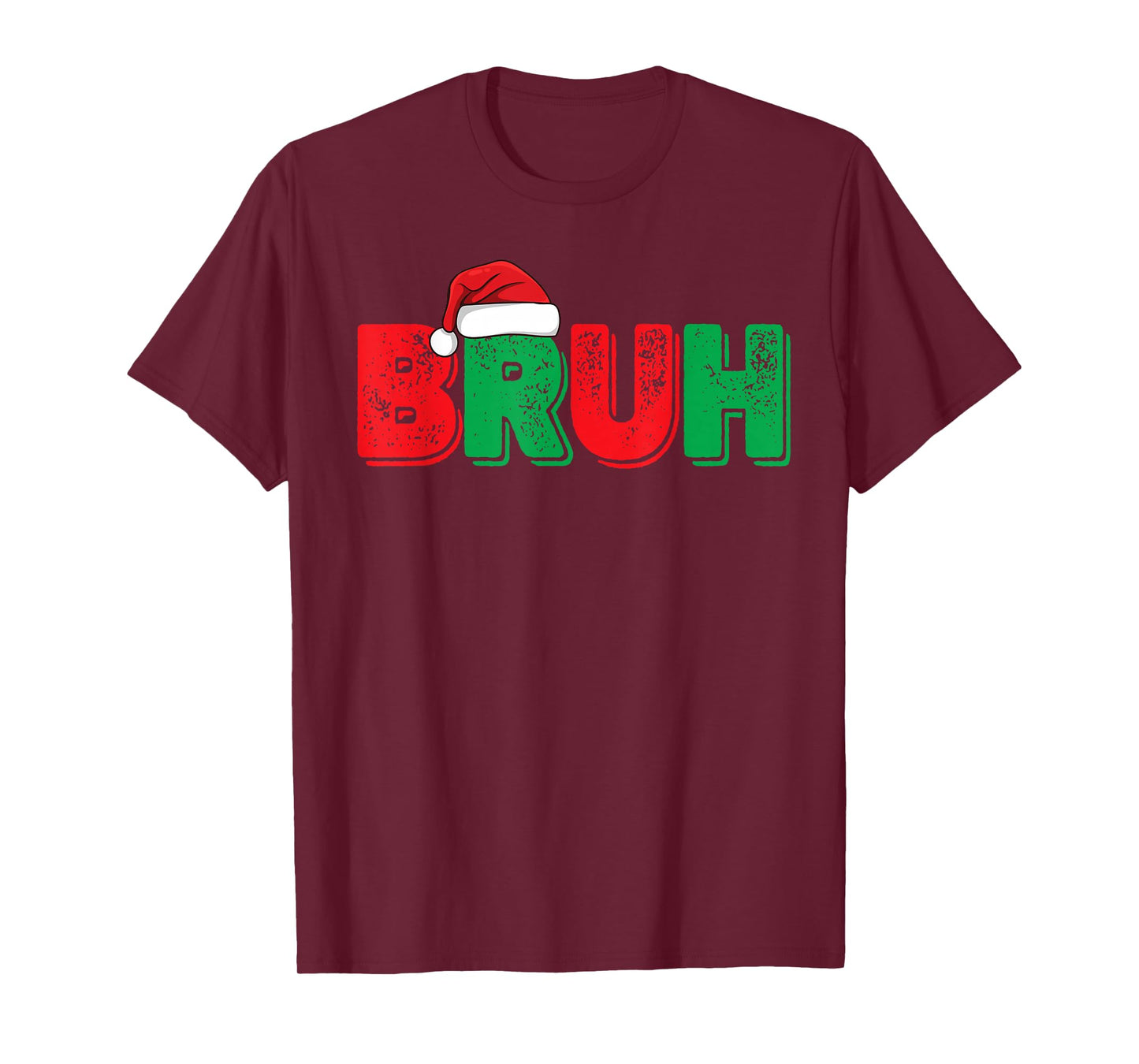 Merry Christmas Bruh Funny Santa Claus Retro Men Women Kids T-Shirt