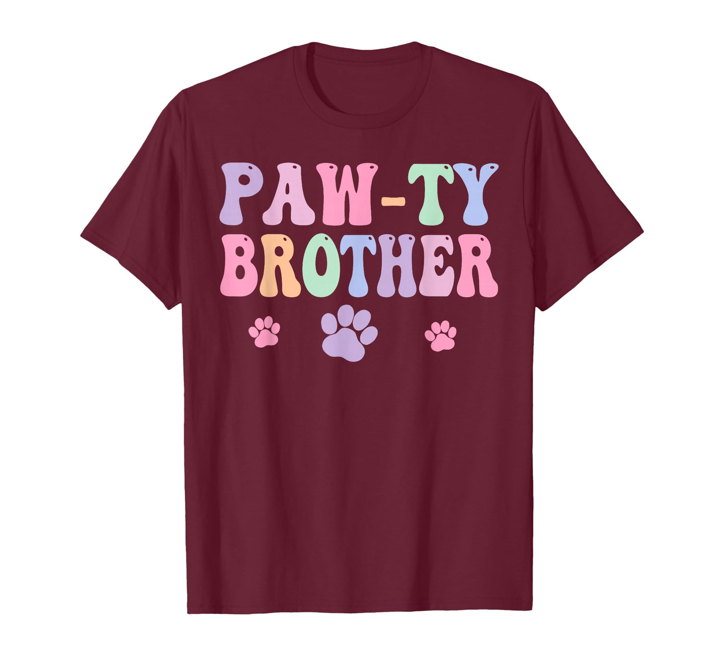 Let's Pawty Girl Brother Puppy Dog Party Birthday Girl T-Shirt