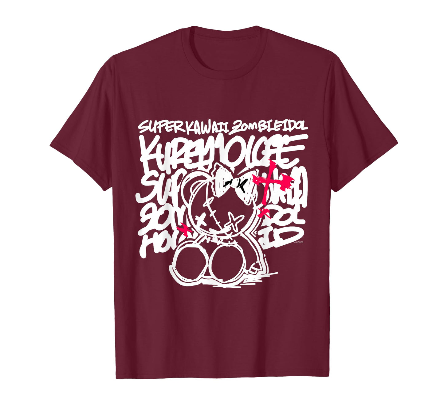[Kureiji Ollie] Super Kawaii Zombie Idol Black T-Shirt