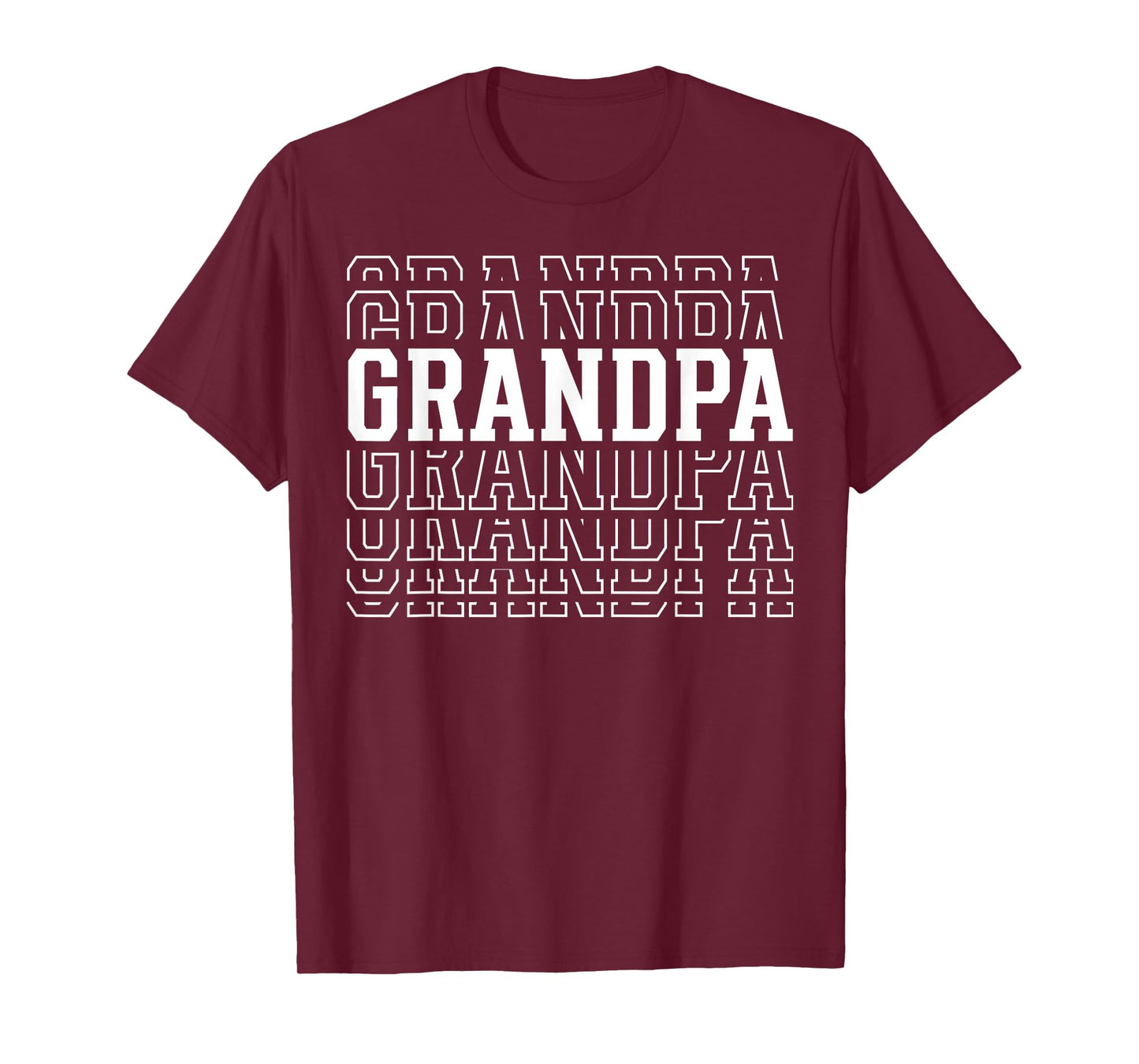 Grandpa Funny Layered Text Father's Day Grandpa T-Shirt