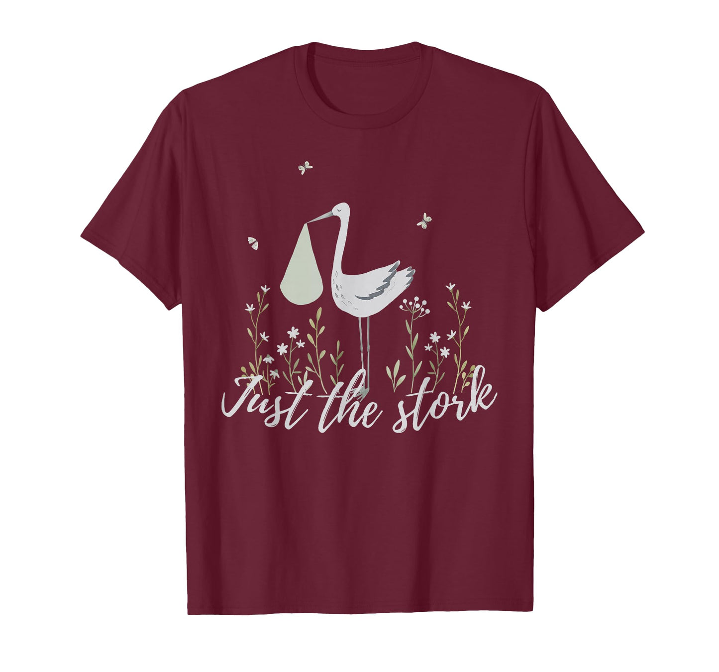 Just The Stork Cute Stork Surrogate Gestational Carrier T-Shirt