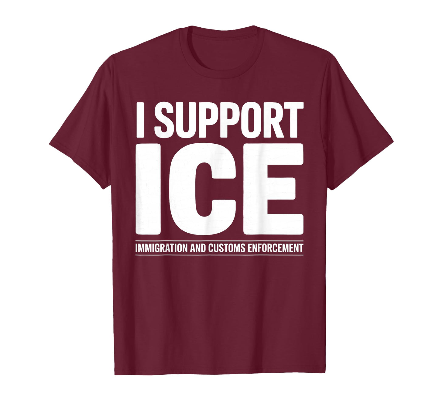 I Support ICE, Immigration Officers American Flag Vintage T-Shirt