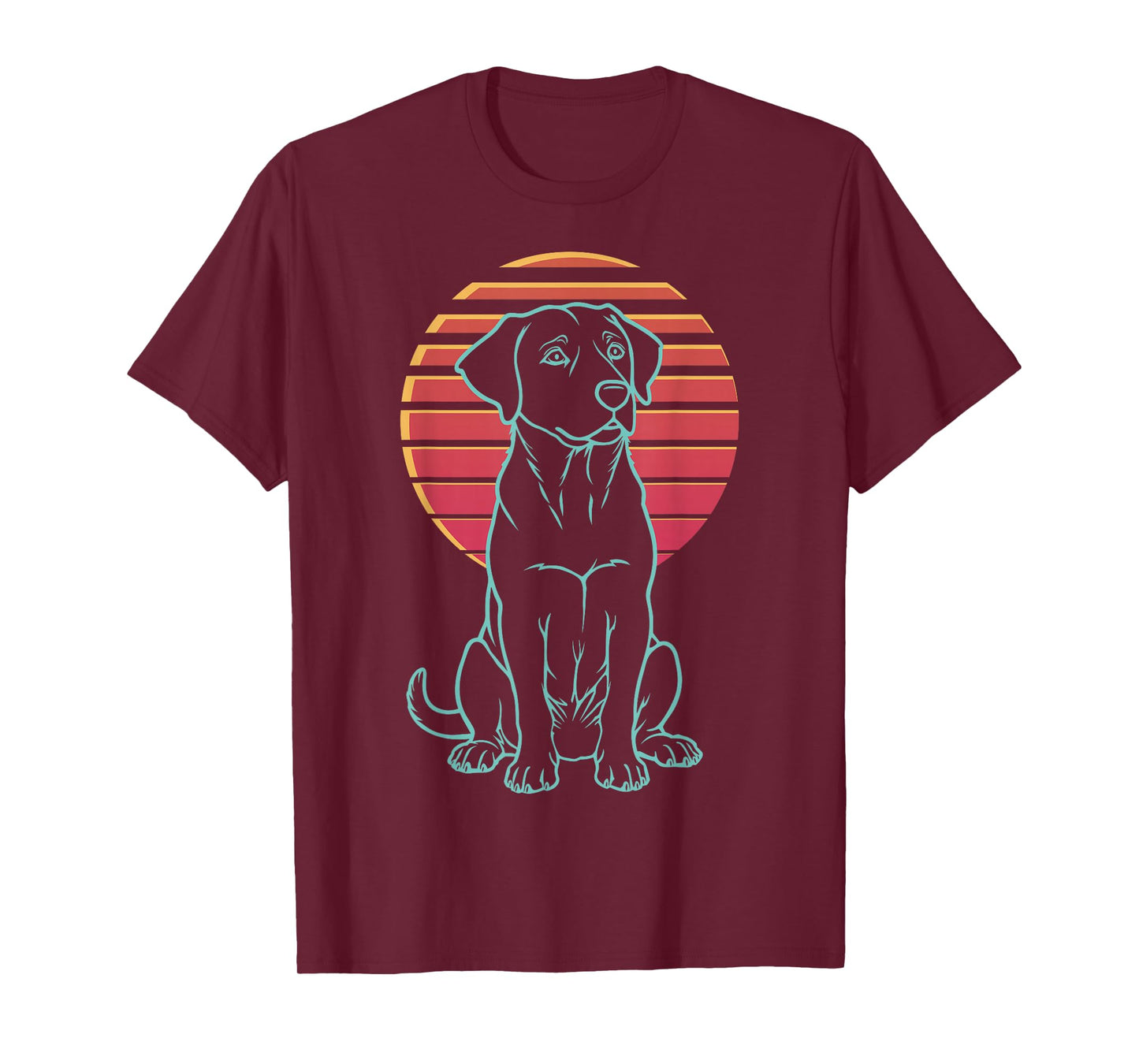 Labrador Retriever Lover Dog Owner Retro Synthwave 80s T-Shirt
