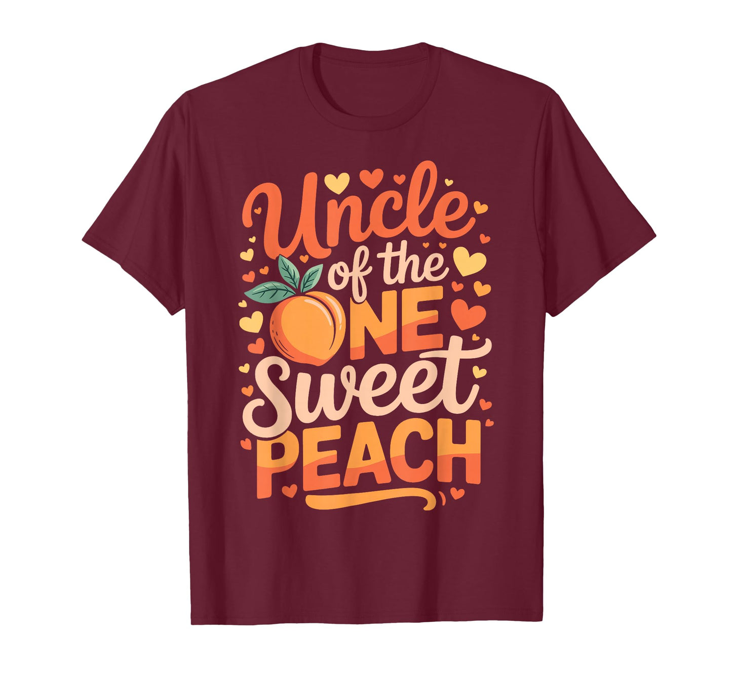 Uncle of The One Sweet Peach Family Matching T-Shirt