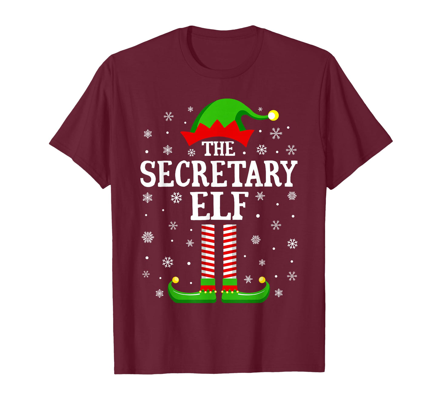 Secretary Elf Funny Christmas Family Matching T-Shirt