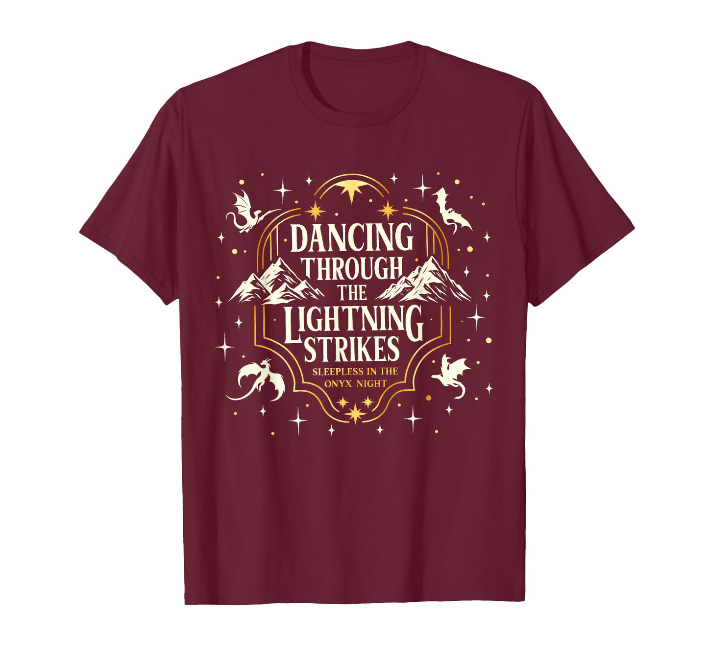 Dancing Through The Lightning Strikes Dragon Lover Women Men T-Shirt