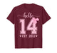 Hello Fourteen EST 2012 14th Birthday Coquette 14 Year Girl T-Shirt
