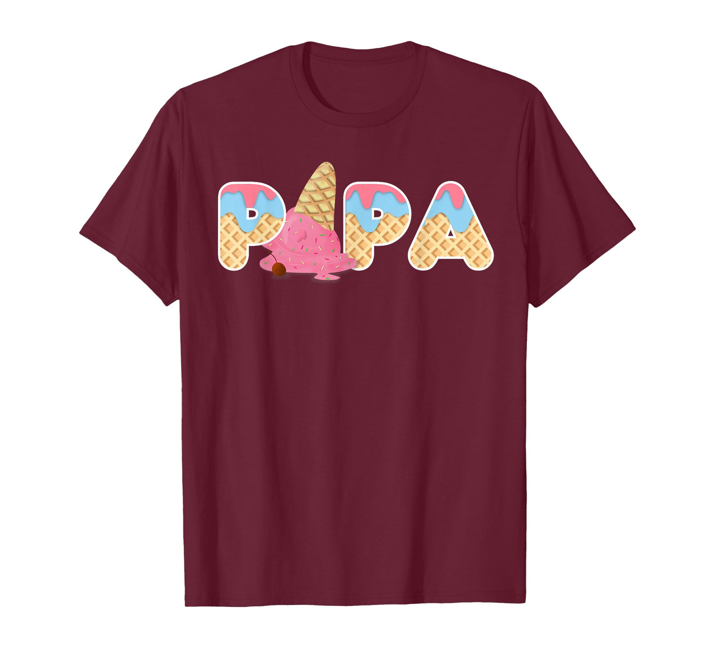 Ice Cream Papa 1st Birthday Matching Family T-Shirt
