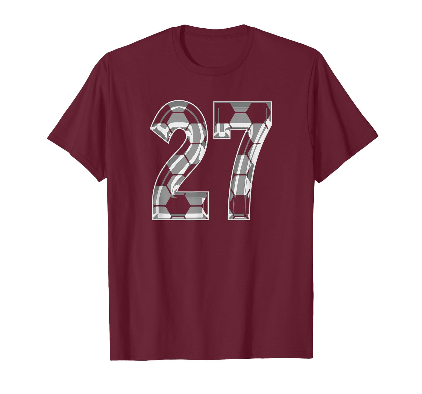 Soccer Pattern Number 27 Jersey Player Uniform #27 T-Shirt