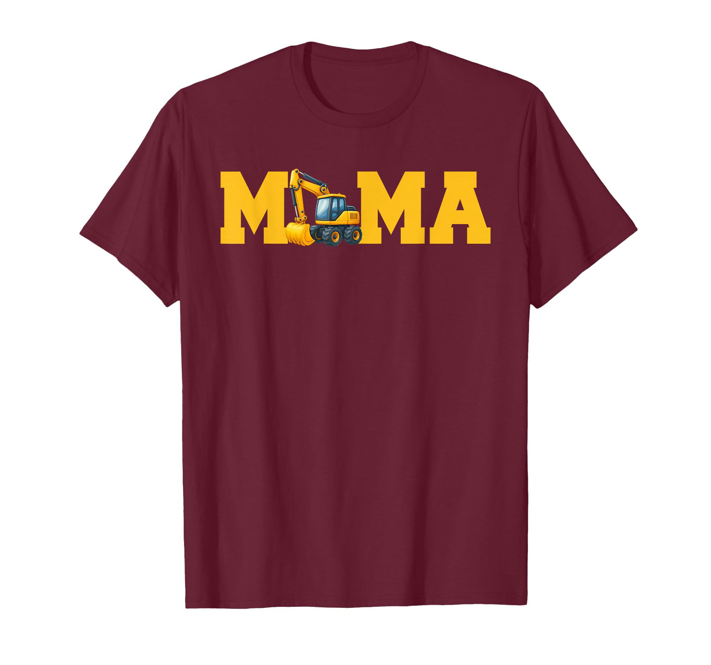 Funny Mama Construction Excavator Kids Matching Family Party T-Shirt