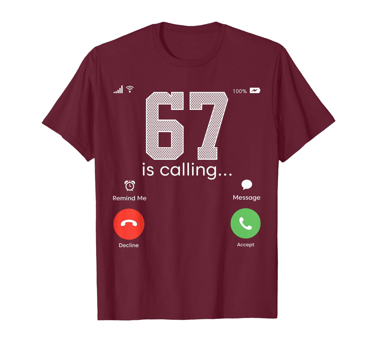 6 7 Meme Kids Six Seven Youth Funny 6 7 Costume T-Shirt