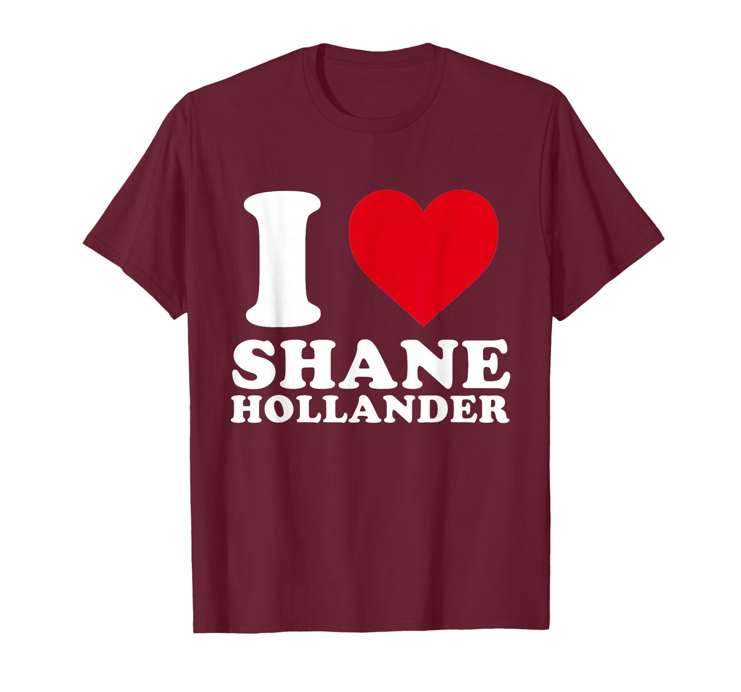 I Love Shane Hollander Captain Retro Heart Graphic T-Shirt