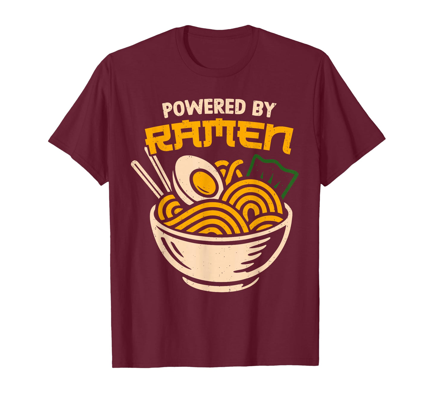 Vintage Powered by Ramen Anime Japanese Noodles Japan Foodie T-Shirt