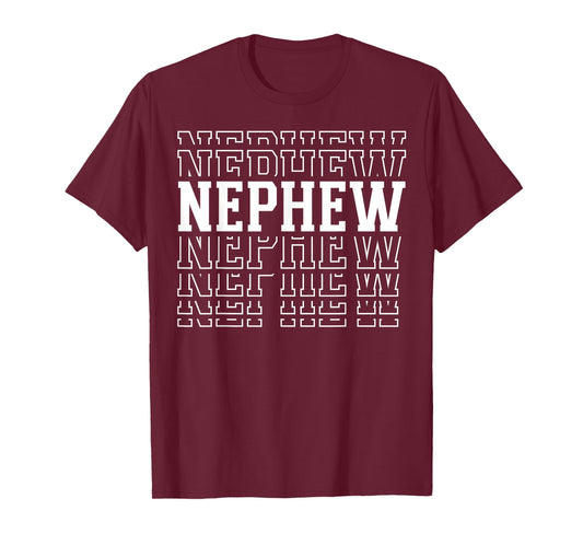 Nephew Funny Layered Text Birthdays Kids T-Shirt