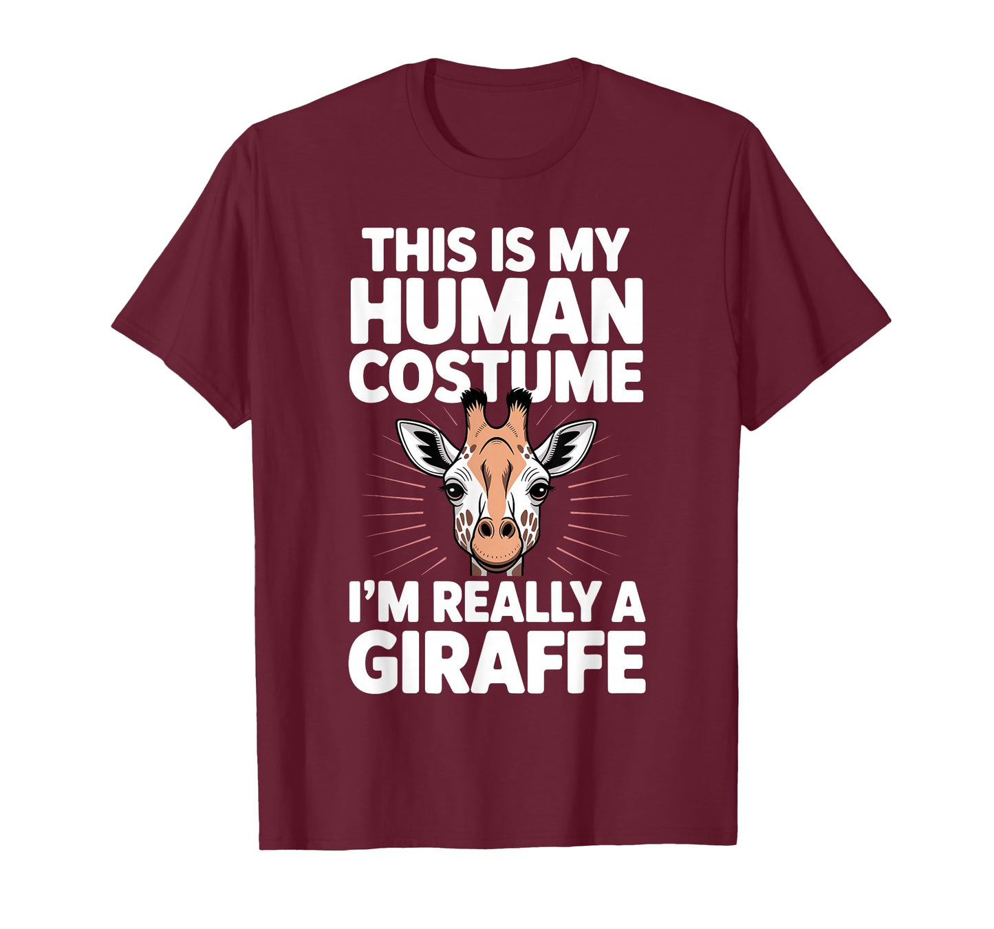 Cool Giraffe Art for Men Women Kids Toddler Giraffe Costume T-Shirt
