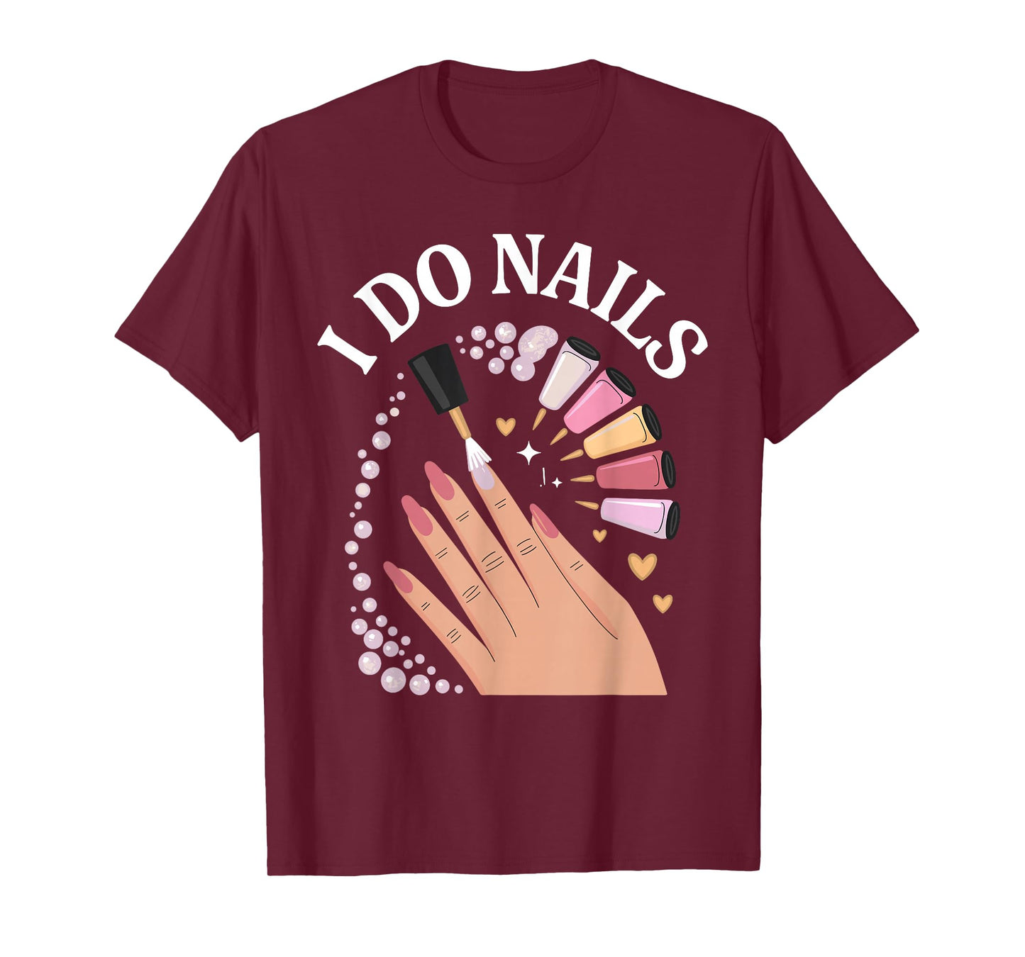 Cute Nail Tech Art for Women Girl Manicurist Nail Technician T-Shirt
