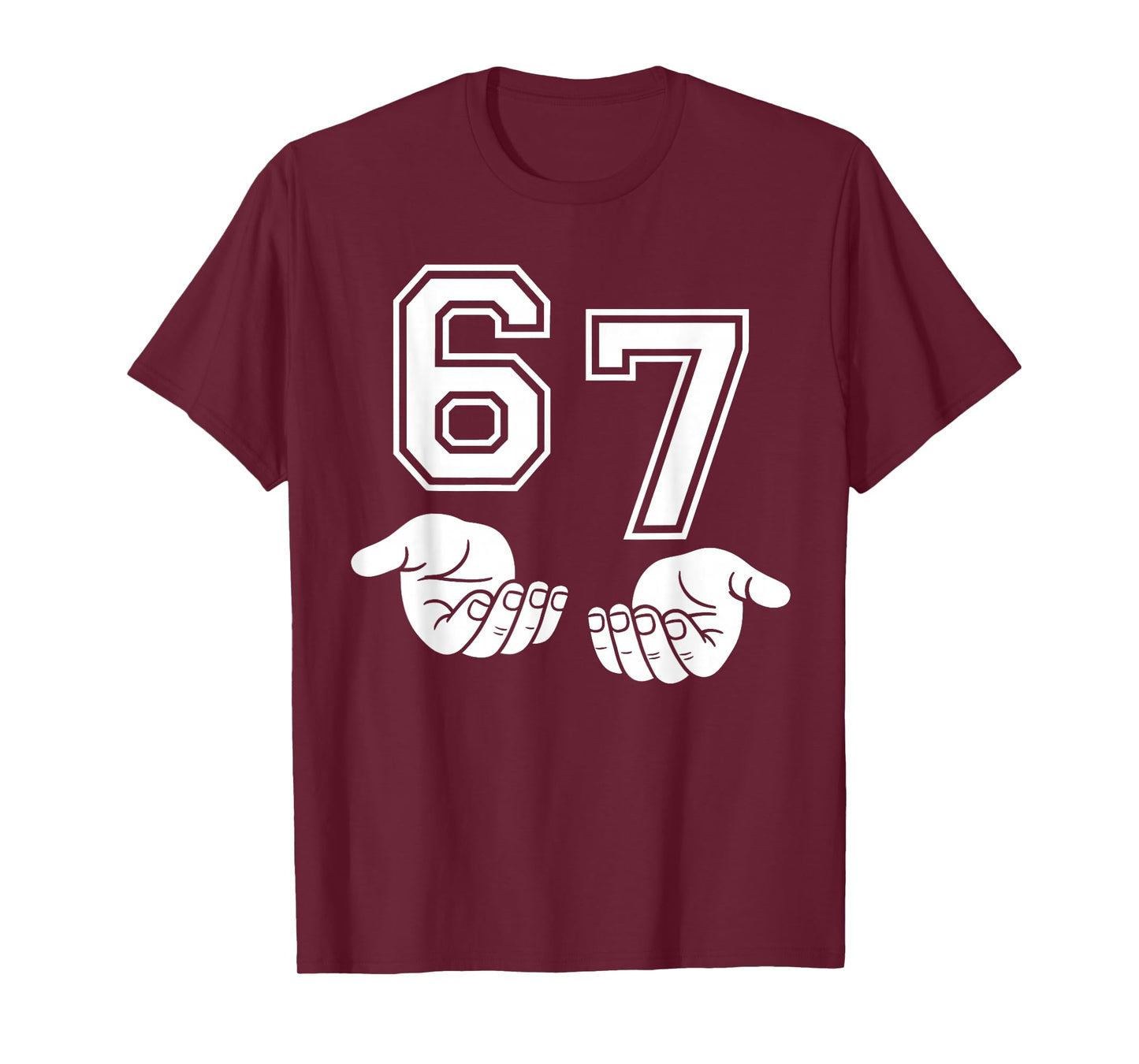 Retro Six Seven 6 7 Funny 67 Gen Alpha Slang 6-7 Meme School T-Shirt