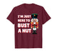 Funny Christmas Nutcracker- Bust a Nut Funny Mens Christmas T-Shirt