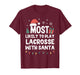 Most Likely to Play Lacrosse with Santa Christmas Player T-Shirt