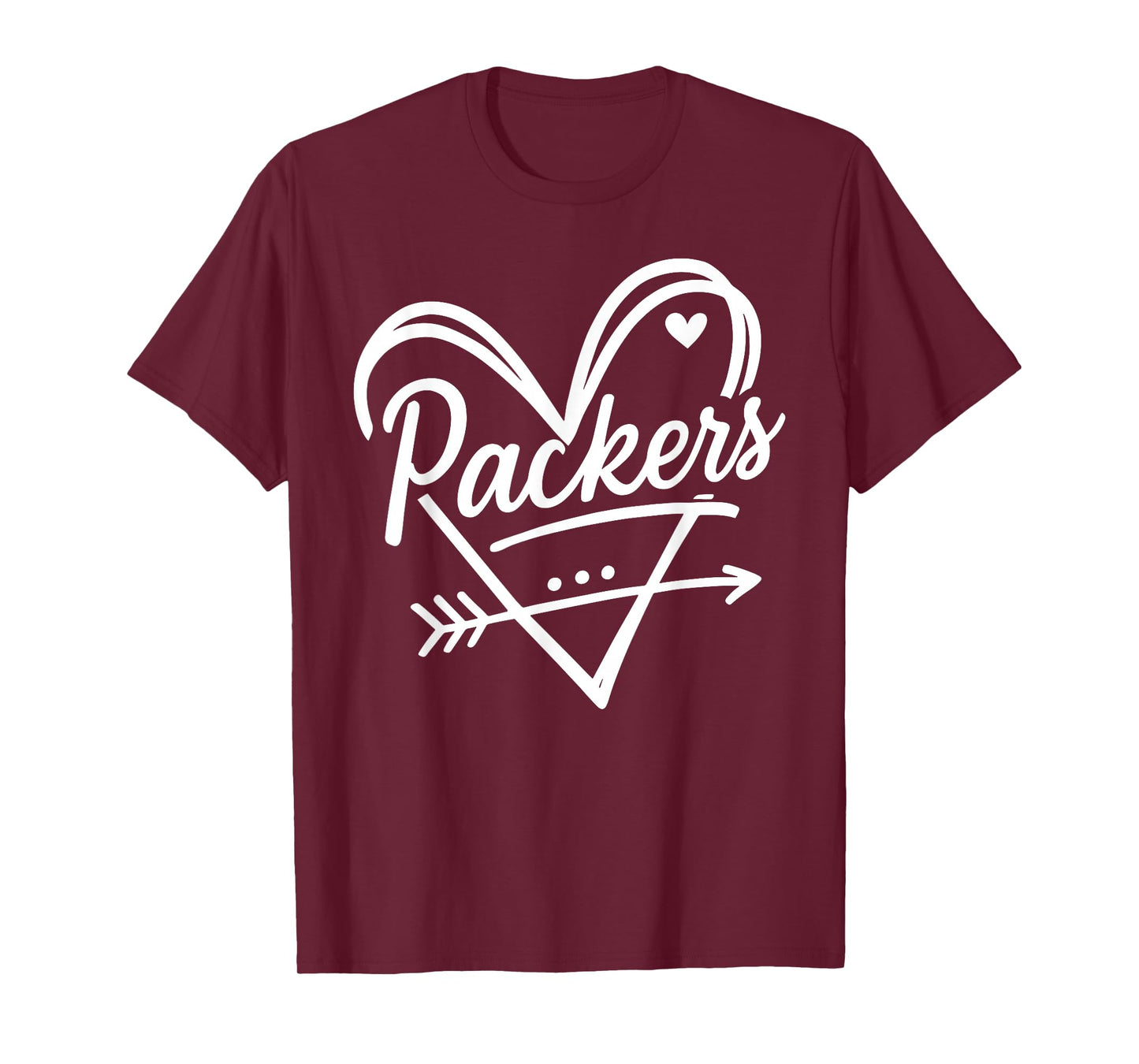 Retro Packers Name Heart Graphic Gift for Men Women Kids T-Shirt