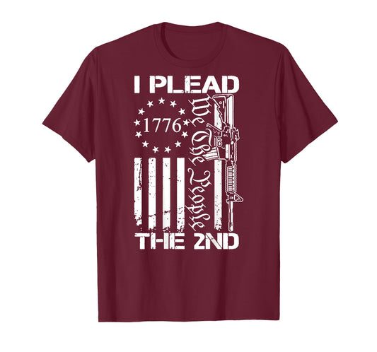 I Plead The 2nd we The People 1776 Flag T-Shirt