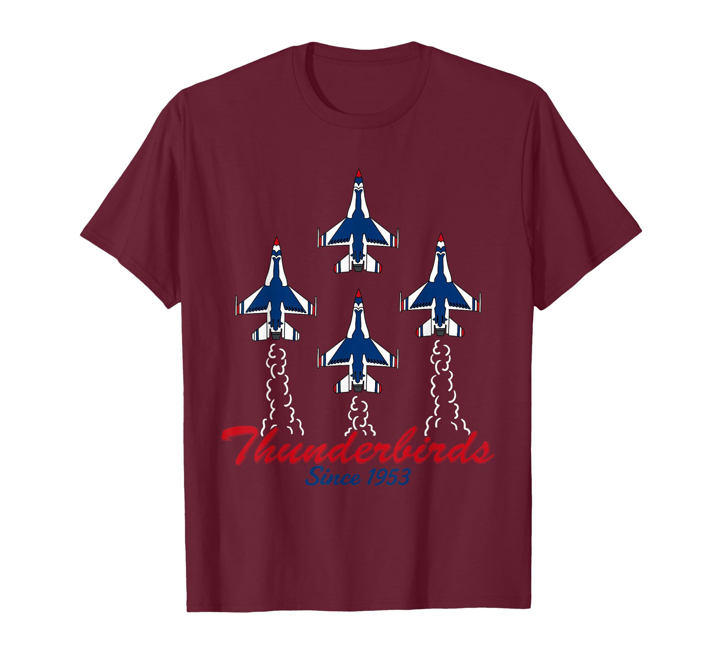 USAF Thunderbirds F16 57th Wing Vintage Airshow Gift Tee T-Shirt