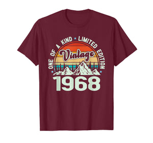 Vintage 1968 One of A Kind Mountain Graphic, 1968 Birthday T-Shirt