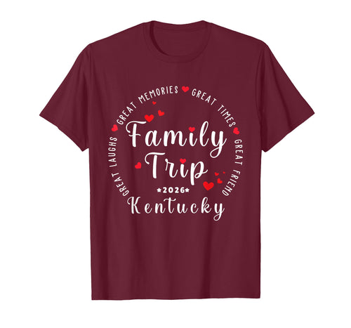 Kentucky 2026 Vacation Family Matching Men Women & Youths T-Shirt